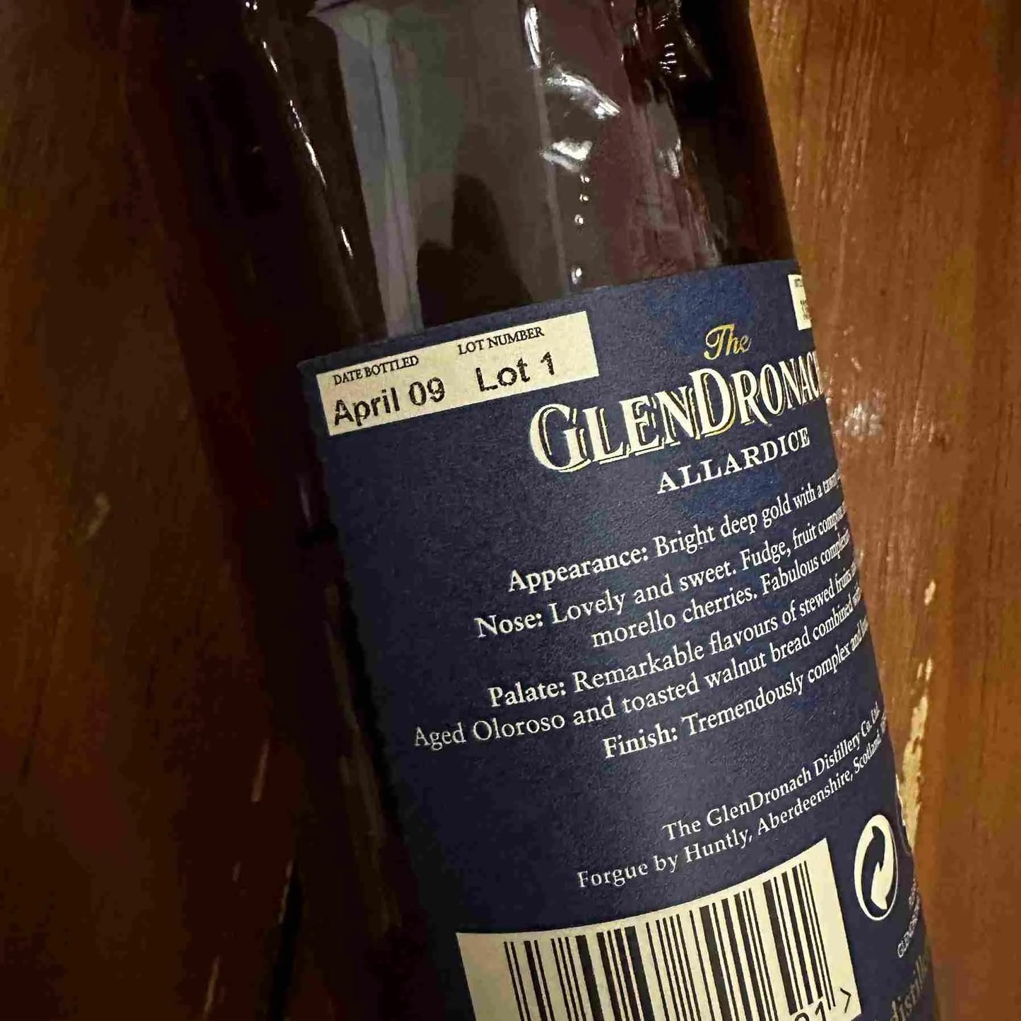 Glendronach - 18YO, Allardice, Lot 1, 2009, 46% (分現金/信用卡價) - Scotch Whisky