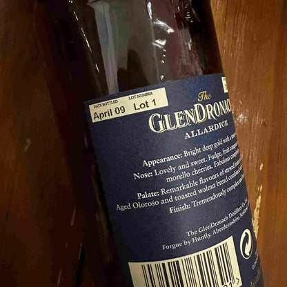 Glendronach - 18YO, Allardice, Lot 1, 2009, 46% (分現金/信用卡價) - Scotch Whisky