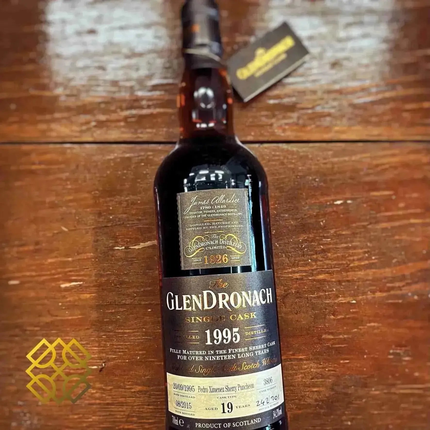 Glendronach - 19YO, 1995/2015, #3806, Batch 12, 54.5% - Scotch Whisky