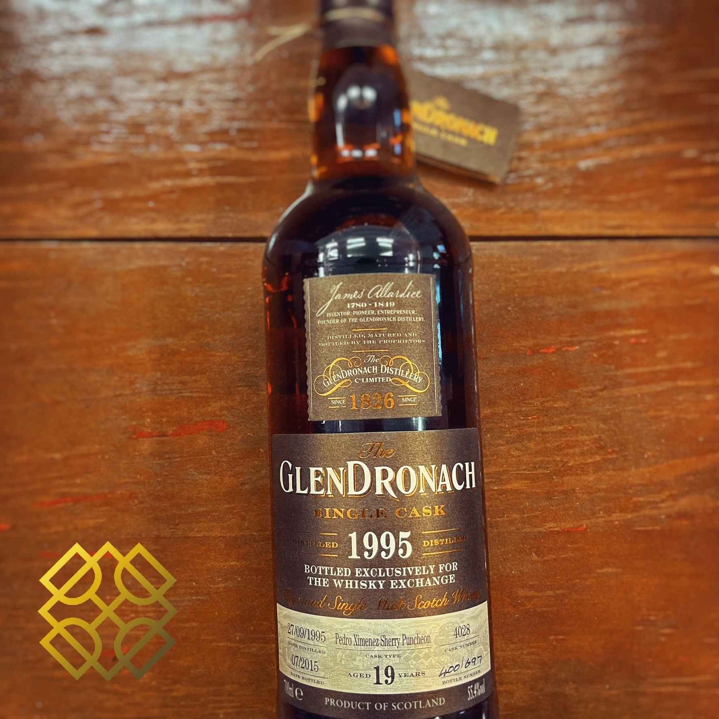 Glendronach - 19YO, 1995/2015, #4028 for TWE, 55.4% (WB88.21) (分現金/信用卡價) - Scotch Whisky