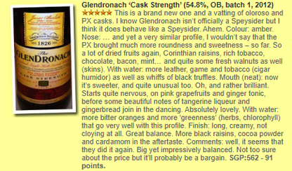 Glendronach - 2012, Cask Strength Batch No.1, 54.8% (WF91) (分現金/信用卡價) - Scotch Whisky