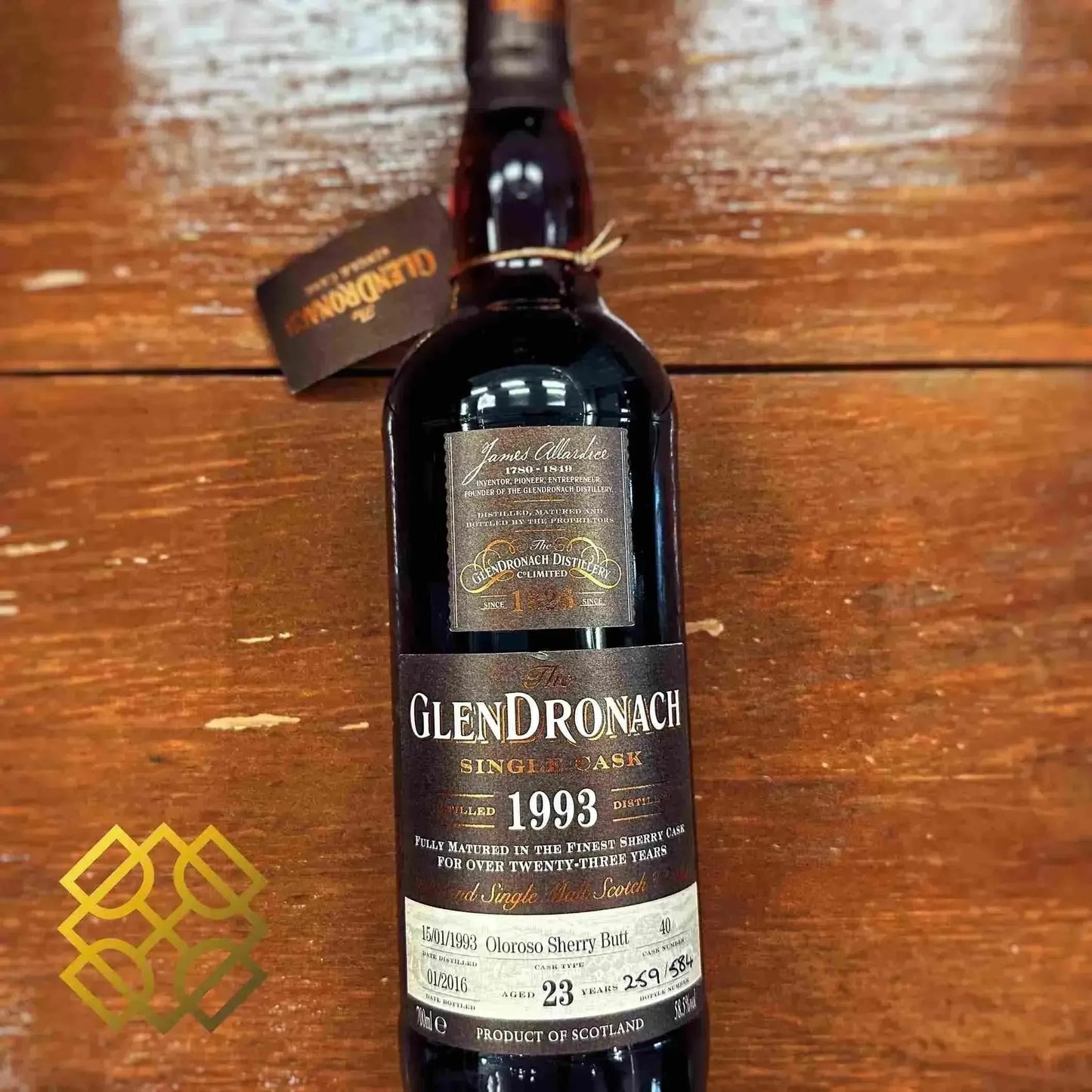 Glendronach - 23YO, 1993.1.15/2016, #40, 58.5% - Scotch Whisky