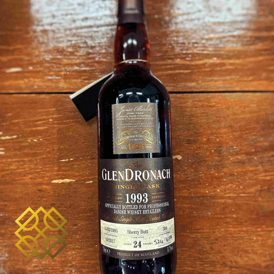 Glendronach - 24YO, 1993/2017, #394, for Pro. Danish Whisky Retailers, 51.7% - Scotch Whisky