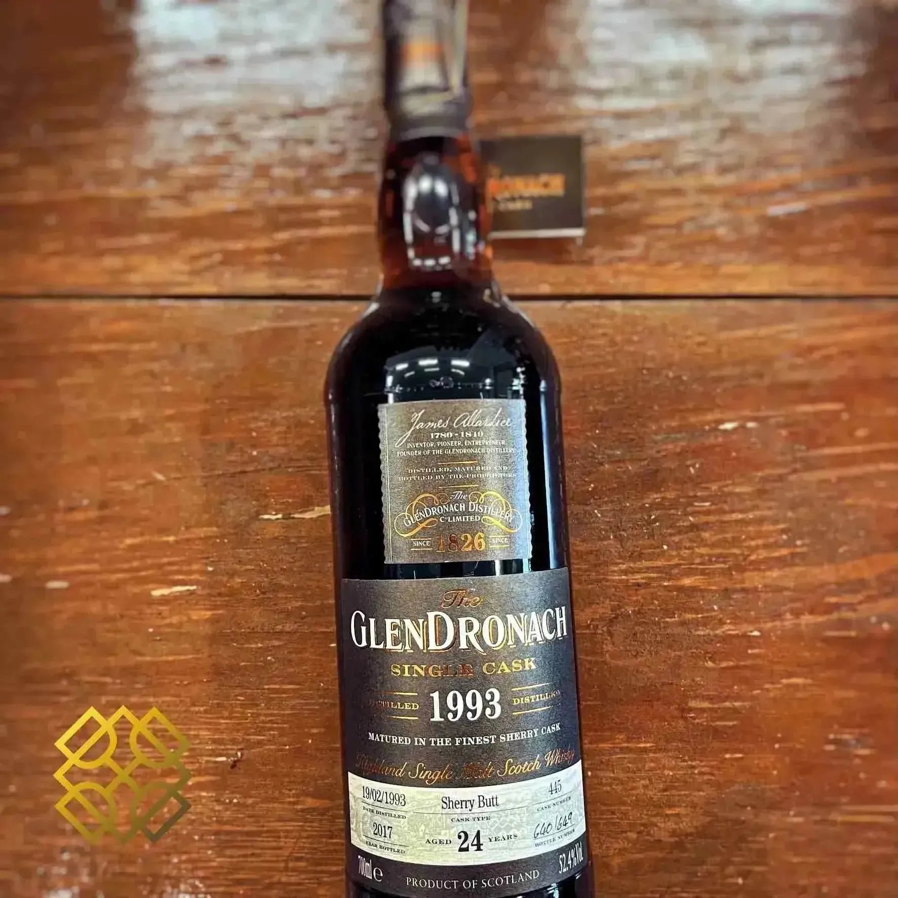 Glendronach - 24YO, 1993/2017, #445, Batch 16, 52.4% - Scotch Whisky