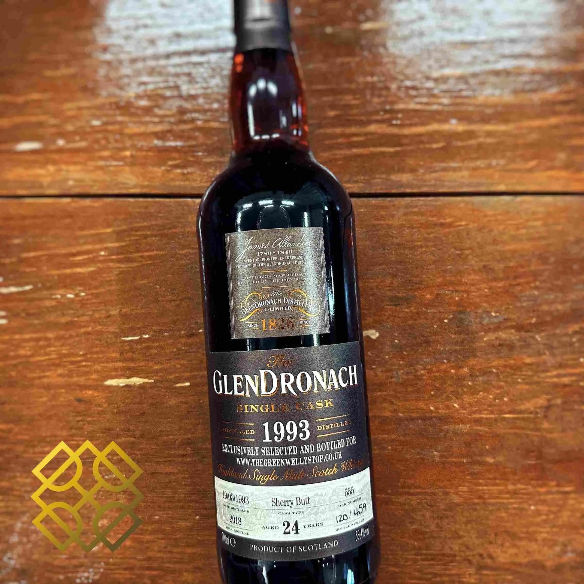 Glendronach - 24YO, 1993/2018, #655 for the Green Welly Shop UK, 59.4% - Scotch Whisky