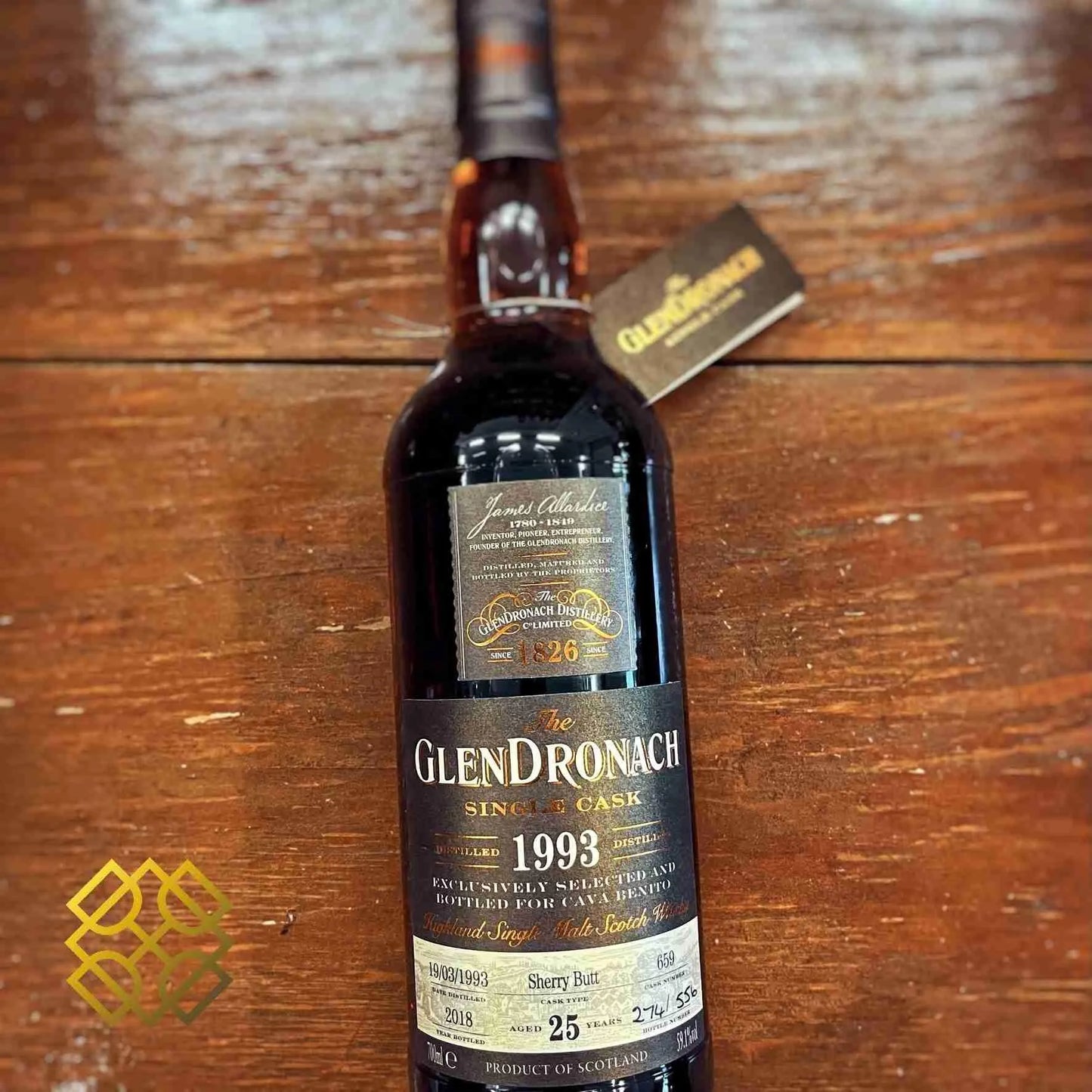 Glendronach - 25YO, 1993/2018, #659 for Cava Benito, 59.1% - Scotch Whisky