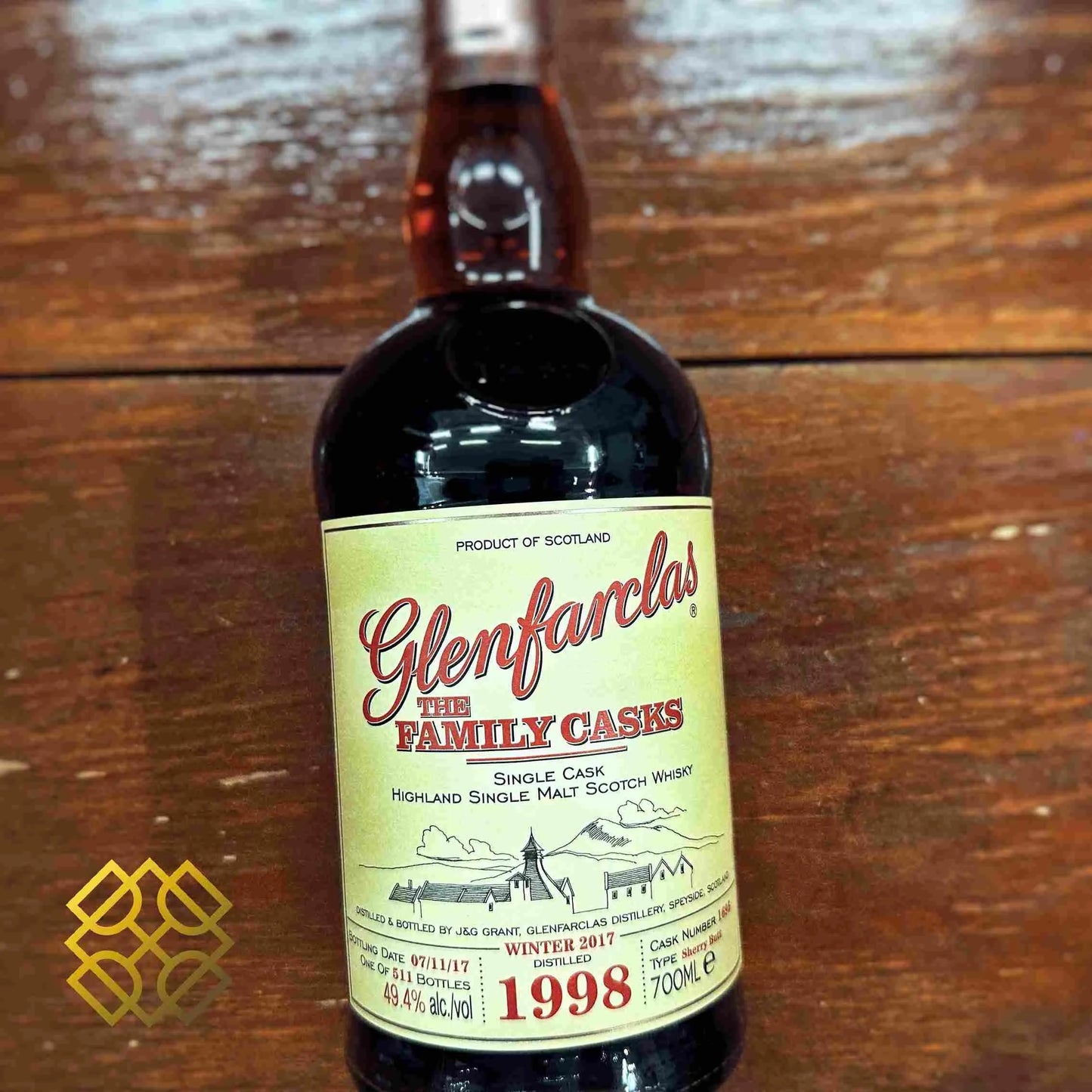 Glenfarclas - Family Casks 19YO, 1998/2017, #1695, 49.4% - Scotch Whisky