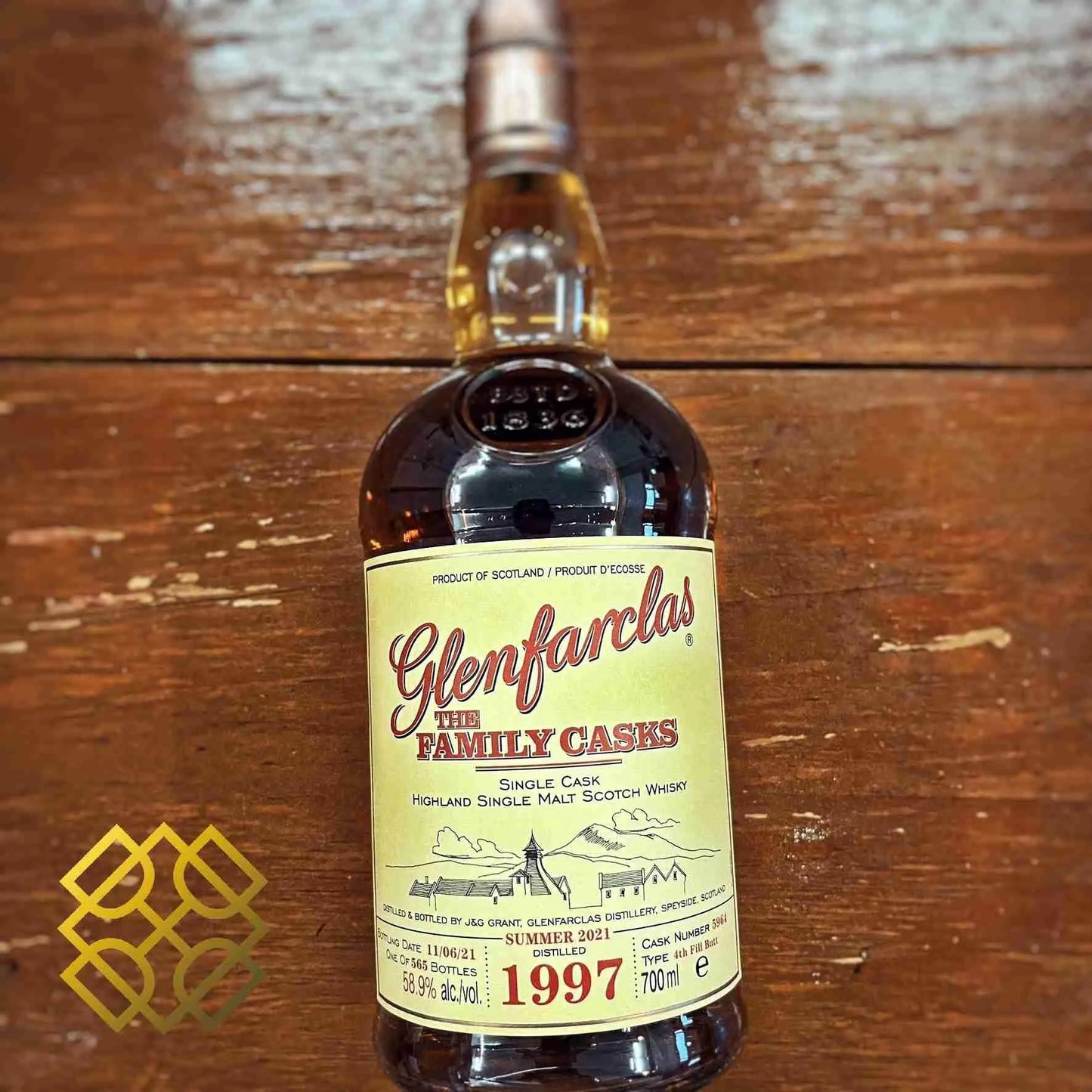 Glenfarclas - Family Casks ~24YO, 1997/2021, #5964, 58.9% - Scotch Whisky