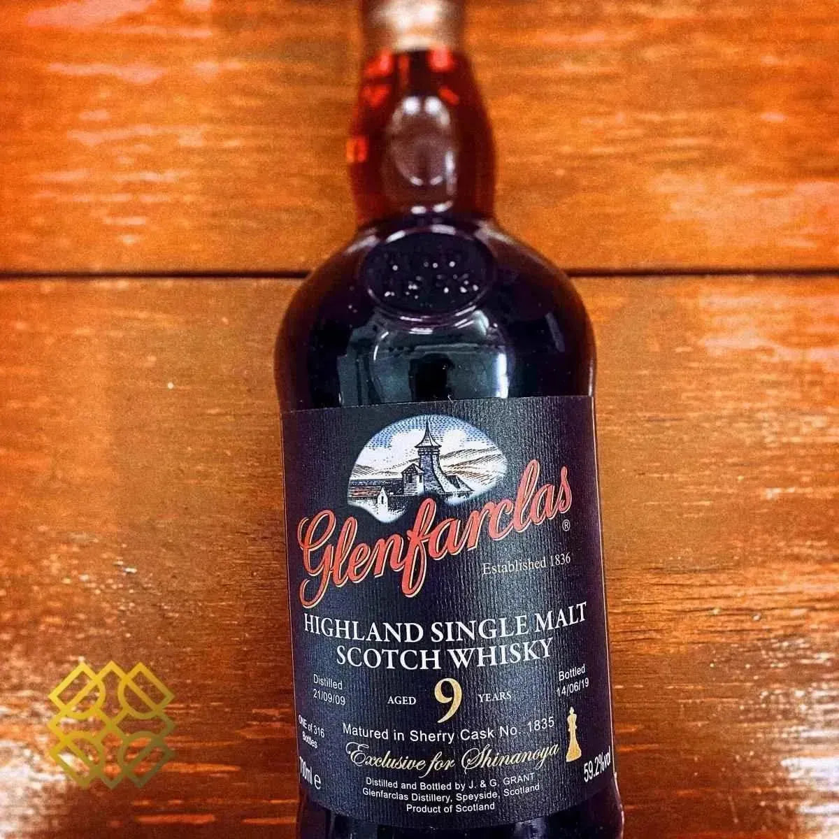 Glenfarclas - Family Casks 9YO, for Shinanoya, 2009/2019, #1835, 59.2% - Scotch Whisky