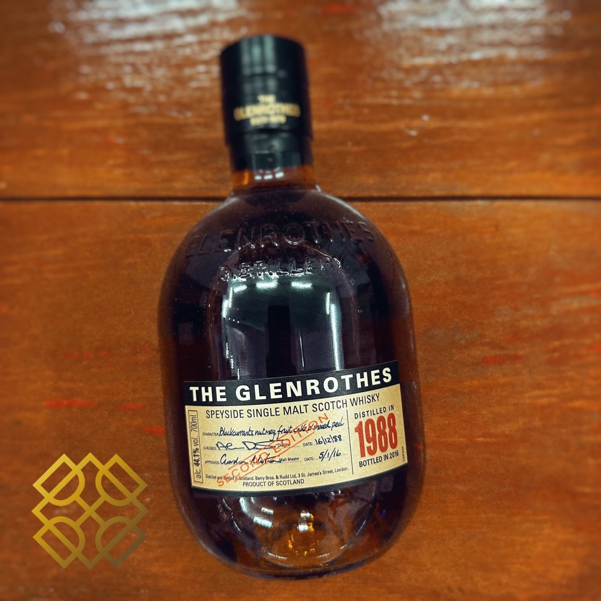 Glenrothes - 27YO, 1988/2016, Second Edition, 44.1% (分現金/信用卡價) - 蘇格蘭威士忌