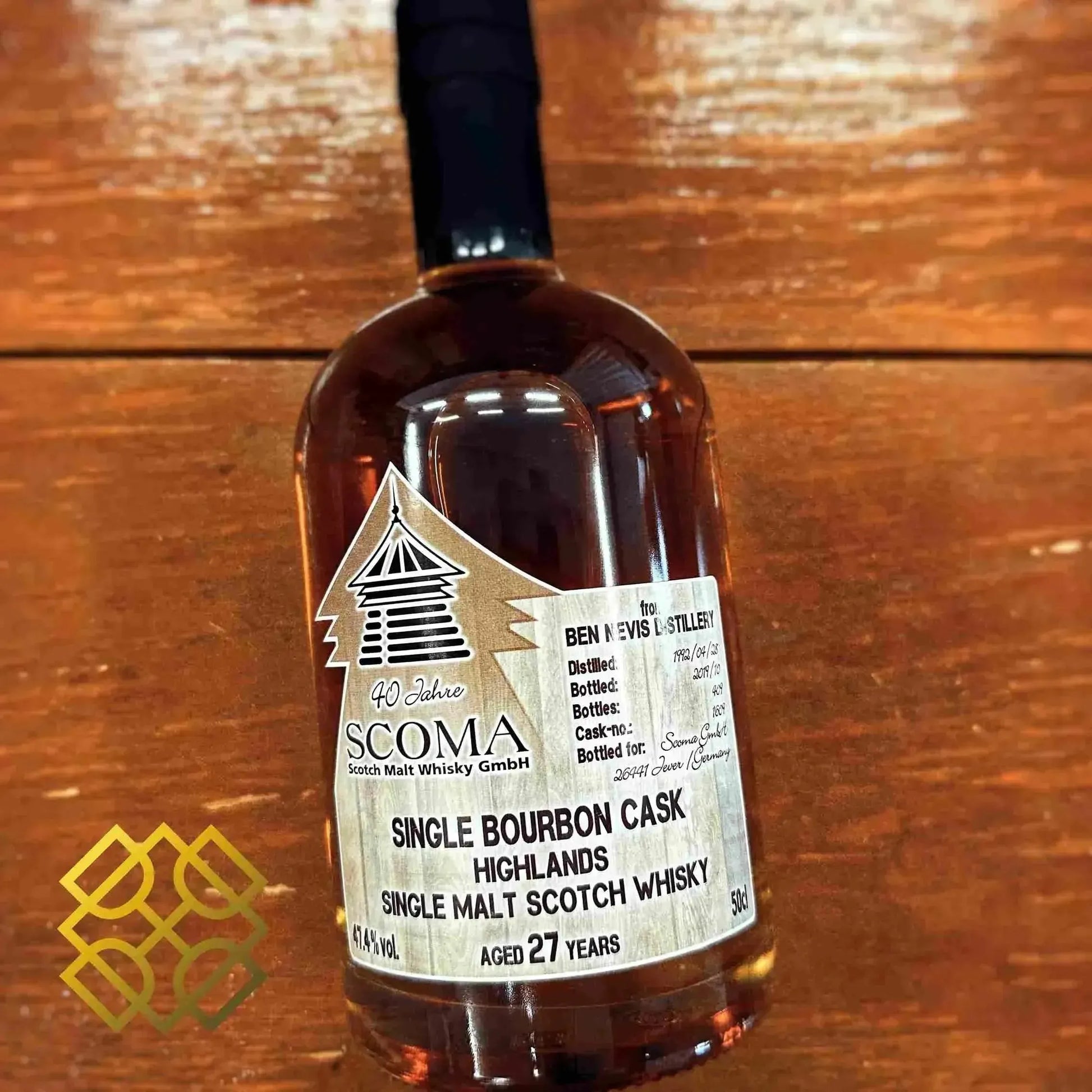 Glenscoma Ben Nevis - 27YO, 1992/2019, #1609, 47.4% - Scotch Whisky