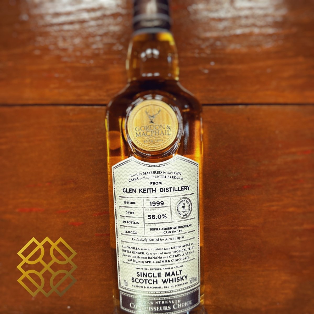 Gordon & MacPhail Glen Keith 21YO, 1999/2020, 114, 56% (WB87.51) - 蘇格蘭威士忌