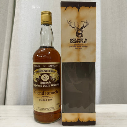 Gordon & MacPhail Glendronach 25YO, 1960, Connoisseurs Choice, Brown Label, 40% (分現金/信用卡價) - 蘇格蘭威士忌
