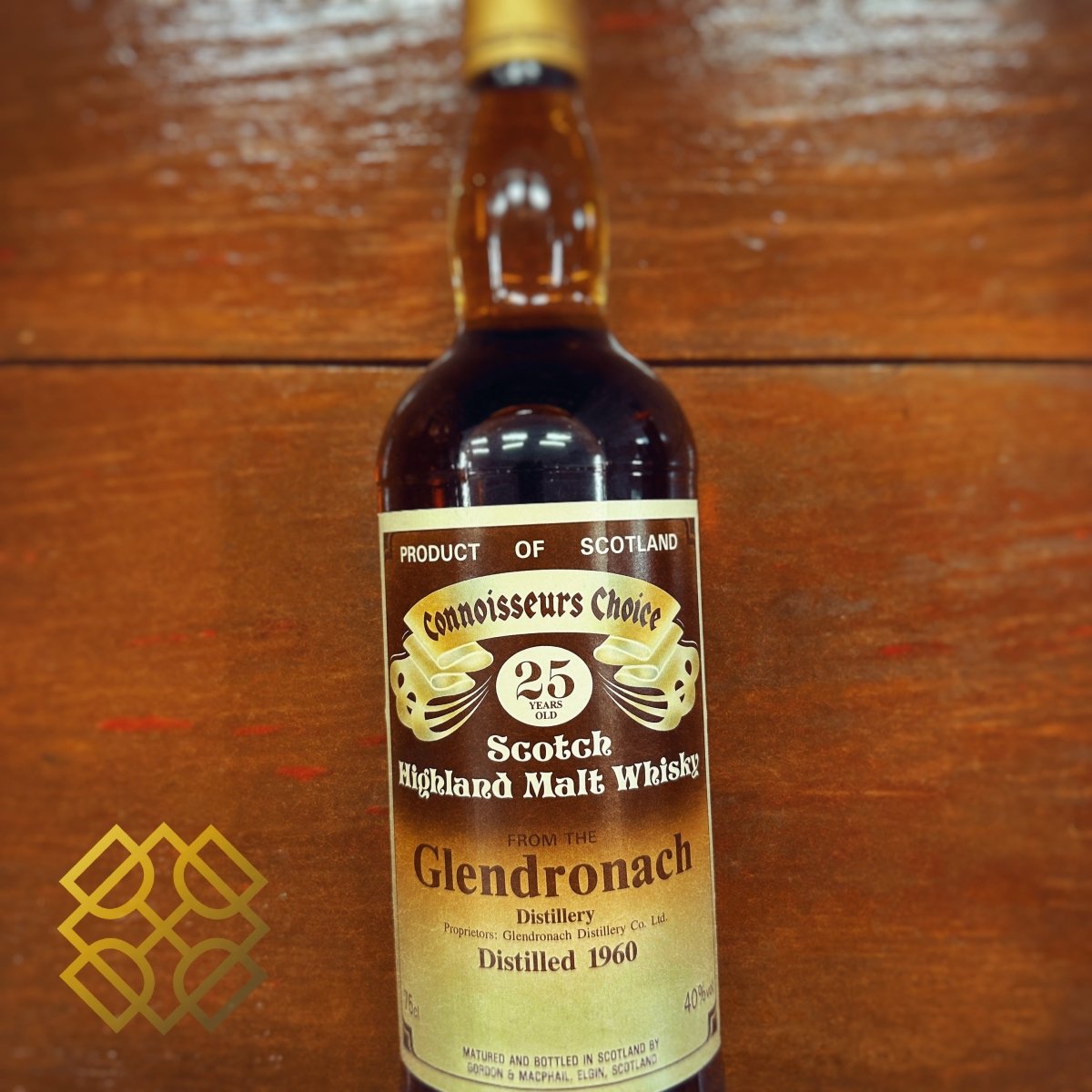 Gordon & MacPhail Glendronach 25YO, 1960, Connoisseurs Choice, Brown Label, 40% (分現金/信用卡價) - 蘇格蘭威士忌
