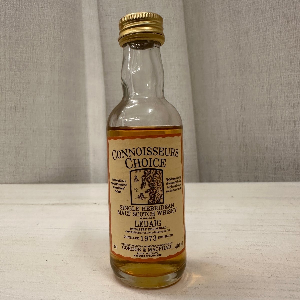 Gordon & MacPhail Ledaig, 1973, Connoisseurs Choice, 40%, 50ml - 蘇格蘭威士忌