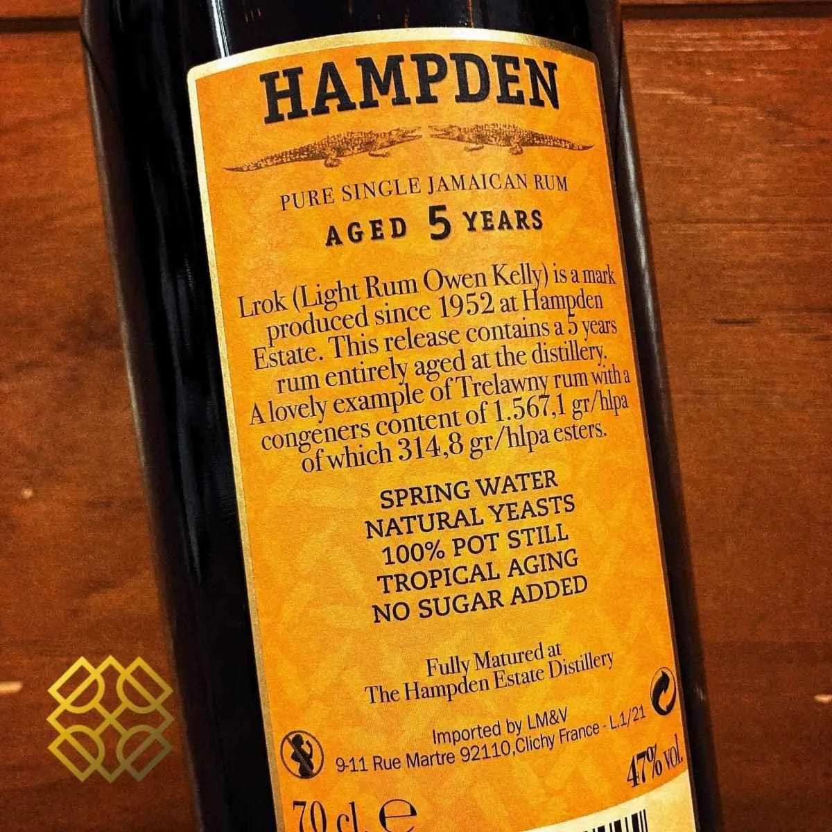 Hampden - 5YO, 2016/2021 The Younger, LROK, 47% - Rum