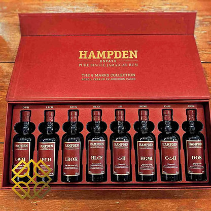 Hampden - 8 Marks ex-Bourbon Cask Collection, 8 x 20cl (Red box) - Rum