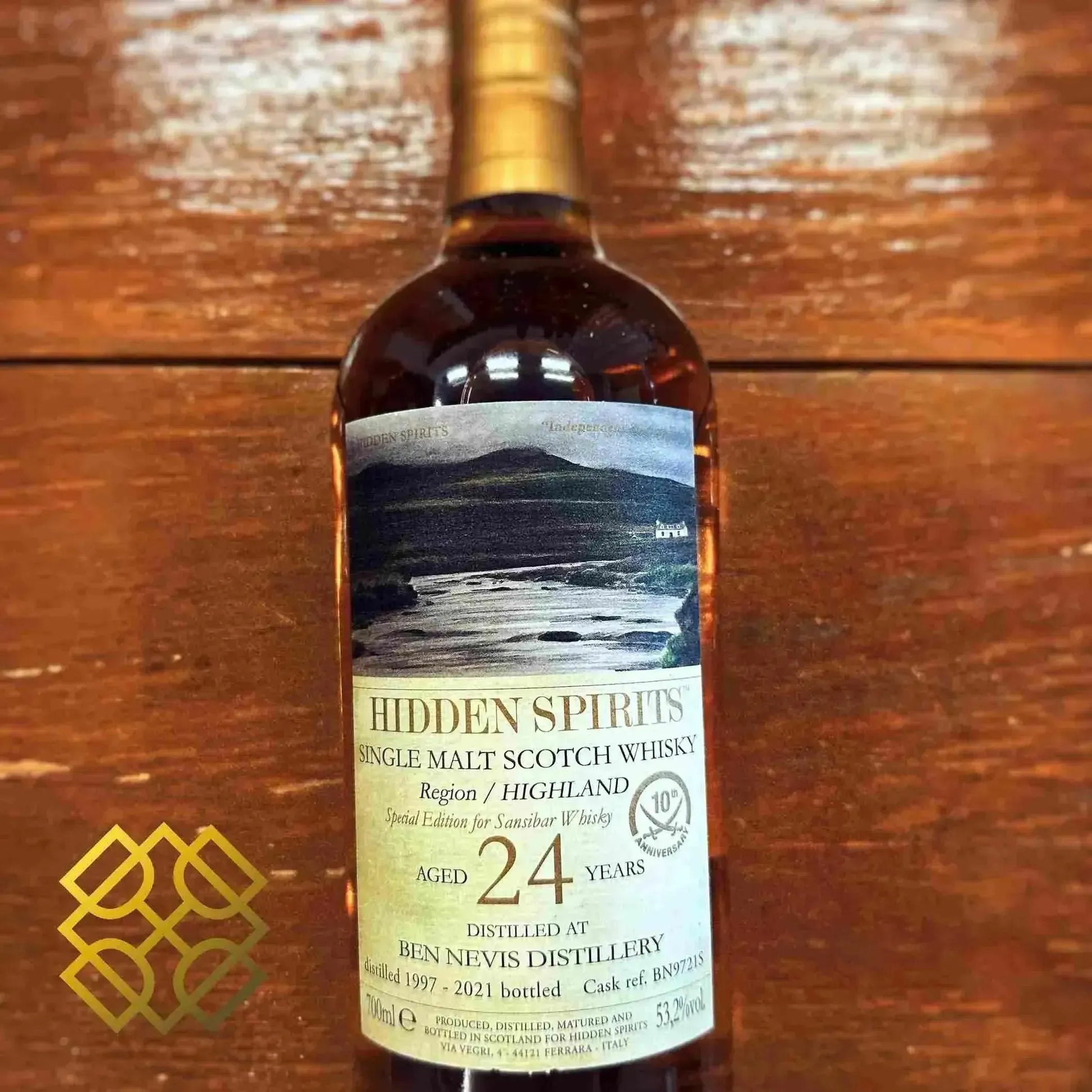 Hidden Spirits Ben Nevis - 24YO, 1997/2021, #BN9721S, 10th Anniversary of Sansibar, 53.2% - Scotch Whisky