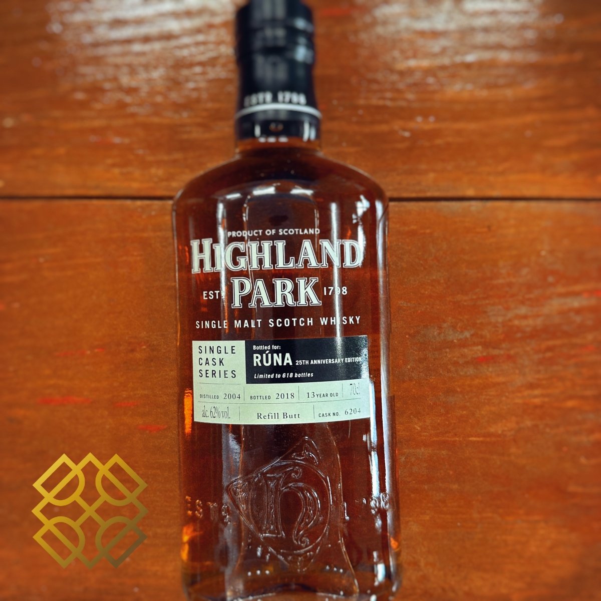 Highland Park 13YO 2004/2018, 6204, for Rúna 25th Anniversary Edition, 62% - 蘇格蘭威士忌
