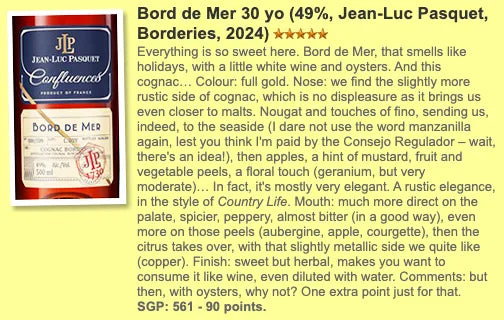 Jean-Luc Pasquet - 30YO, Bord de Mer, Confluences, 49% (WF90) - Cognac