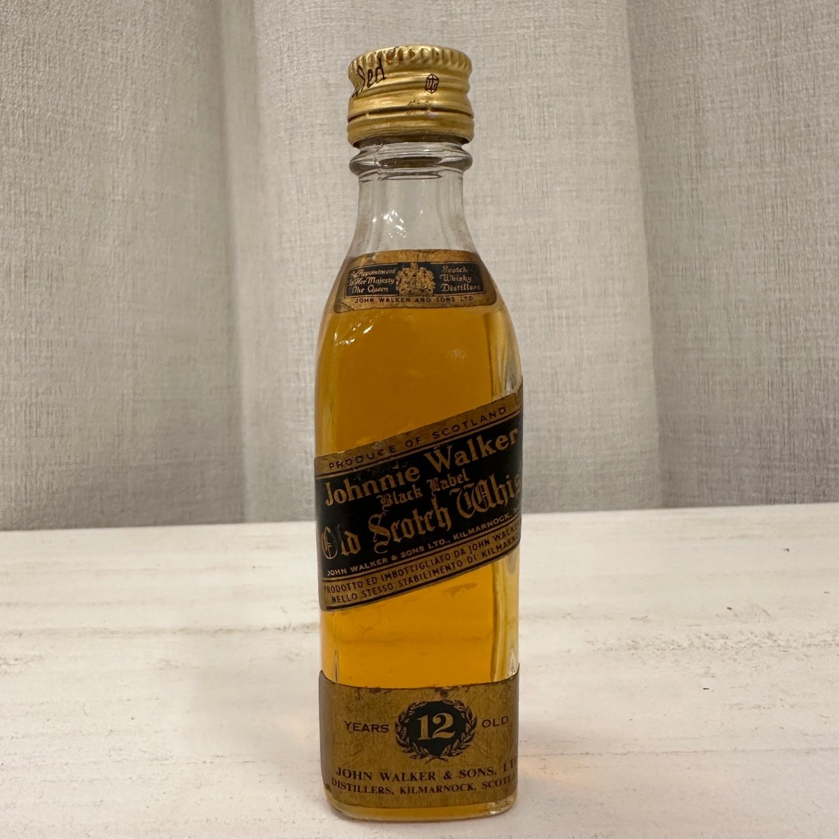 Johnnie Walker Black Label 12YO, Old Bottling, 50ml - 蘇格蘭威士忌