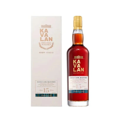 Kavalan (噶瑪蘭) 15 Years Old, 2025, Four - Cask Matured, 43% - 台灣威士忌