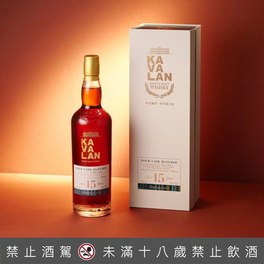 Kavalan (噶瑪蘭) 15 Years Old, 2025, Four - Cask Matured, 43% - 台灣威士忌