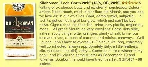 Kilchoman - Loch Gorm 5YO, 2010/2015, 46.0% (WF90) - Scotch Whisky