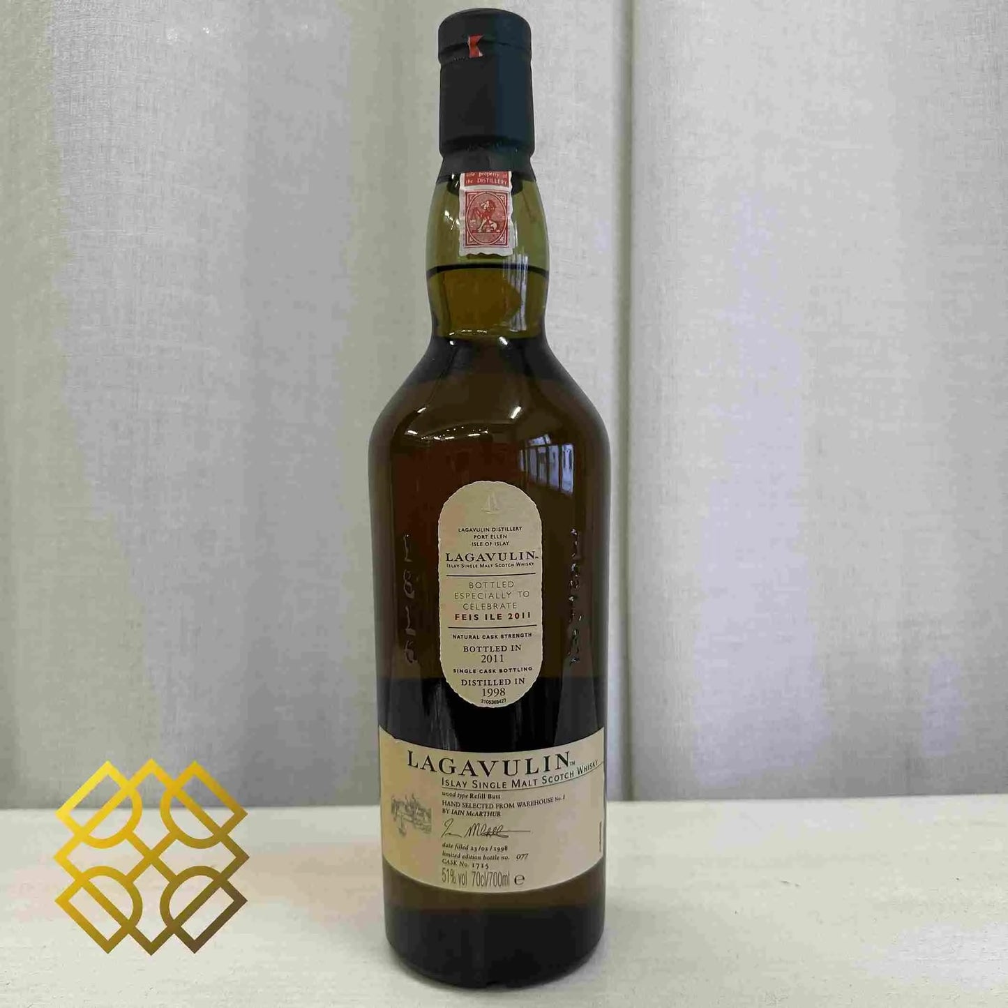 Lagavulin - 13YO, 1998/2011, #1715, Feis Ile 2011, 51% (WF94) (分現金/信用卡價) - Scotch Whisky