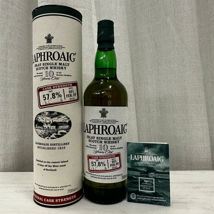 Laphroaig 10YO, 2009, Cask Strength Batch 001, 57.8% (WF89) (分現金/信用卡價) - 蘇格蘭威士忌