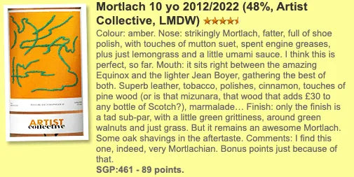 LMDW Mortlach - 10YO, 2012/2022, 48% (WF89) - Scotch Whisky