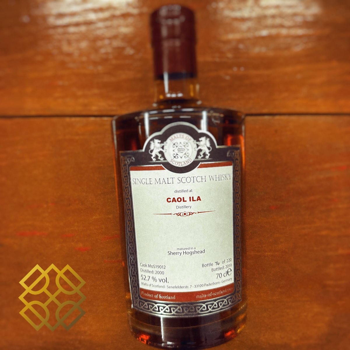 Malts of Scotland Caol Ila, 2000/2019, MoS19012, 52.7% (WF90) (分現金/信用卡價) - 蘇格蘭威士忌