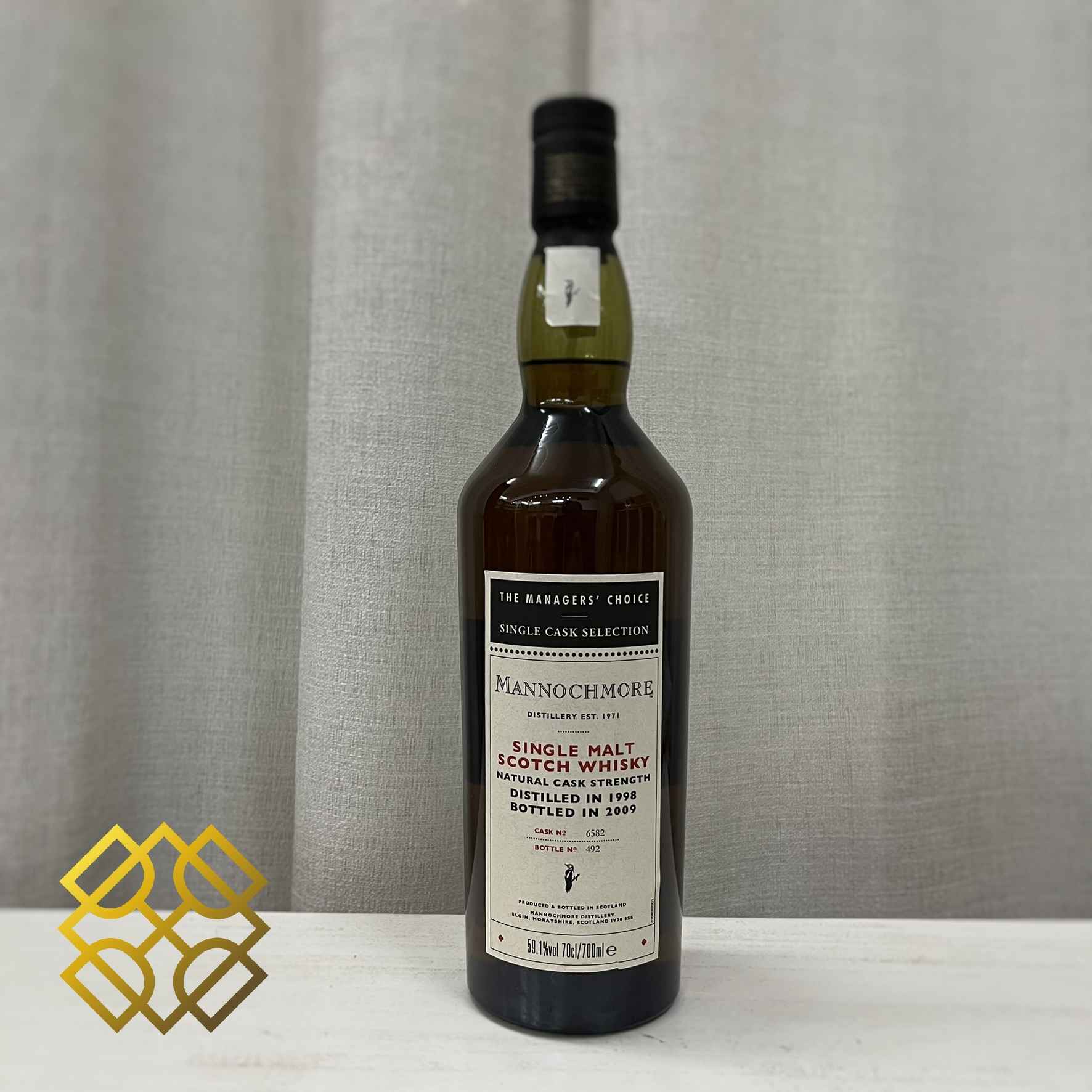 Mannochmore - 10YO, 1998/2009, #6582, The Managers' Choice, 59.1% (WB87.4) (分現金/信用卡價) - Scotch Whisky