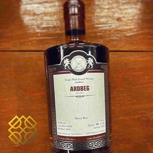 MoS Ardbeg - 16YO, 2000/2016, #MoS 16016, Sherry Butt, 54.8% (WB89.51) (分現金/信用卡價) - Scotch Whisky