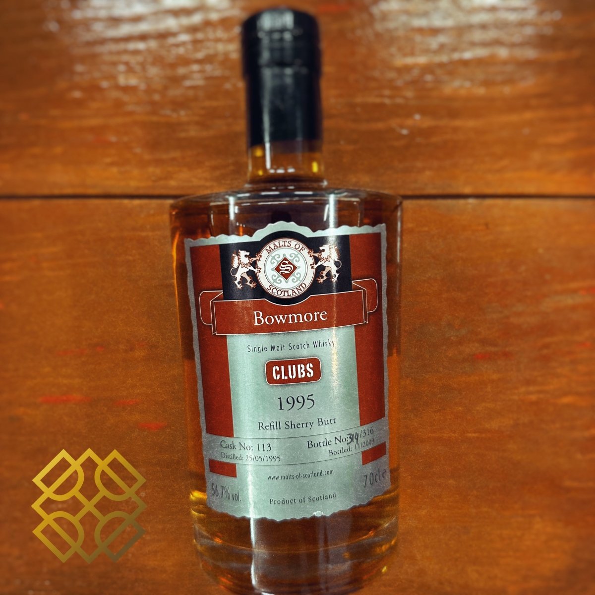 MoS Bowmore - 1995/2009, Maltisten - Westfalen, 113, 56.7% (WF91) (分現金/信用卡價) - 蘇格蘭威士忌