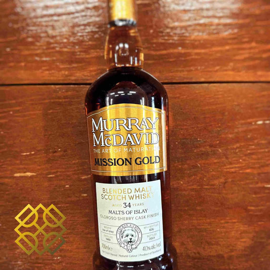 Murray McDavid - 34YO Islay Blended Malt, 1989/2023, 41.1% - Scotch Whisky