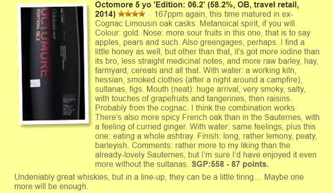 Octomore 06.2 - 5YO, 2013, Limousin, 58.2% (WF87) (分現金/信用卡價) - Scotch Whisky