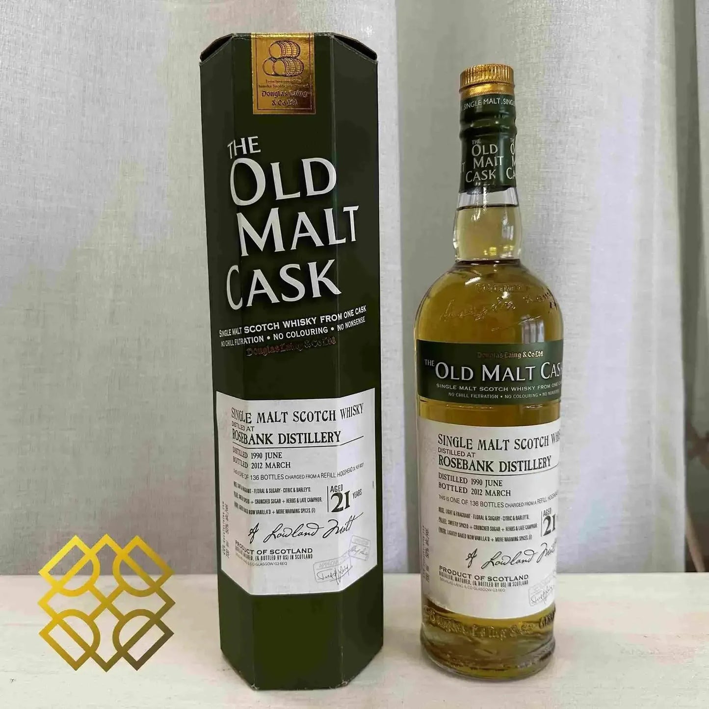 OMC Rosebank - 21YO, 1990/2012, #DL8227, 50% (分現金/信用卡價) - Scotch Whisky