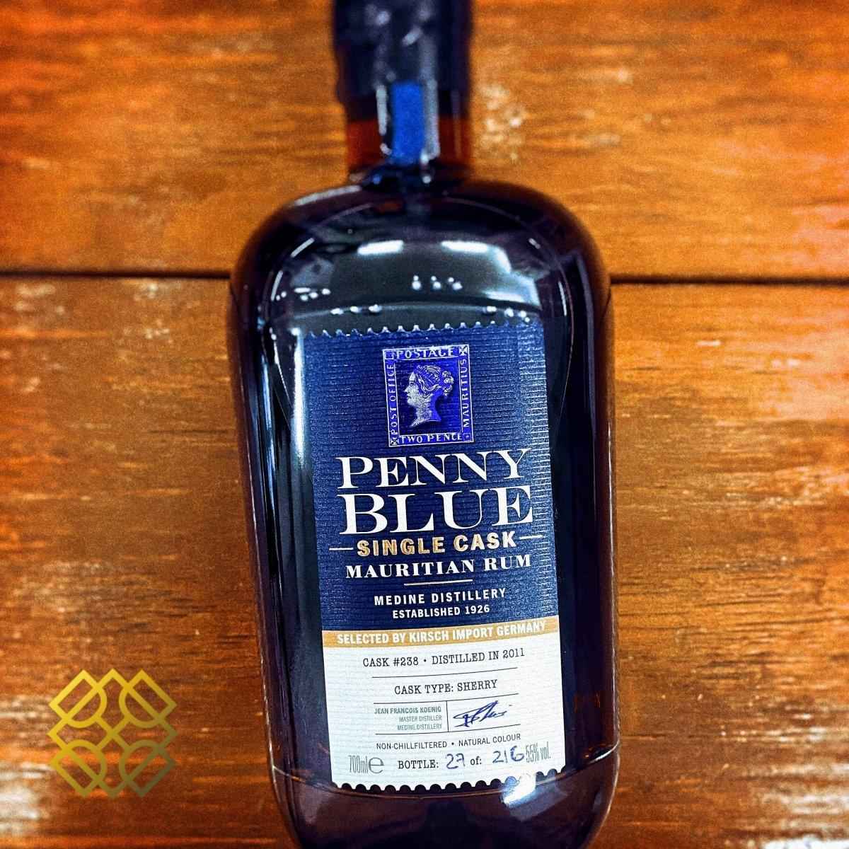 Penny Blue - 2011, Single cask mauritian rum #238, 55%  Type : Rum 冧酒