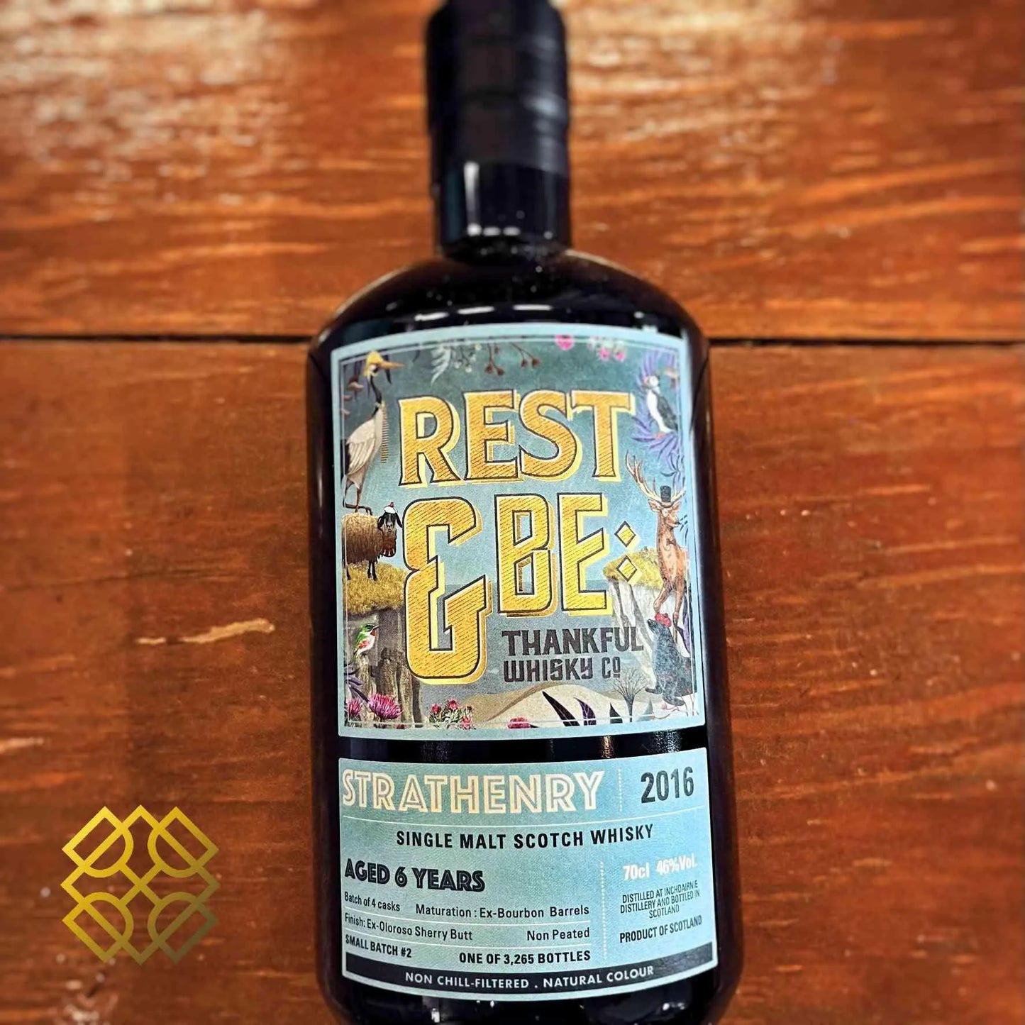 Rest & Be Thankful Strathenry (InchDairnie) - 6YO, 2016/2023, Small Batch #2, 46% - Scotch Whisky