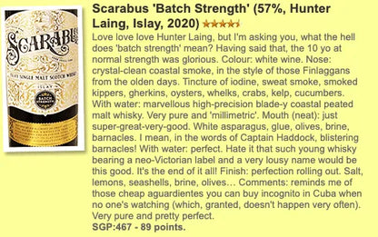 Scarabus - Batch Strength, 57% (Lagavulin) - Scotch Whisky