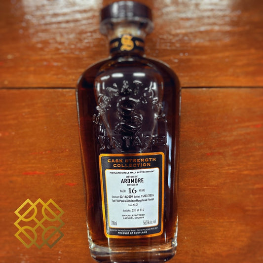 Signatory Vintage Ardmore 16YO, 2009/2026, 1st Fill PX Sherry Cask Finish, 2, 56.5% - 蘇格蘭威士忌