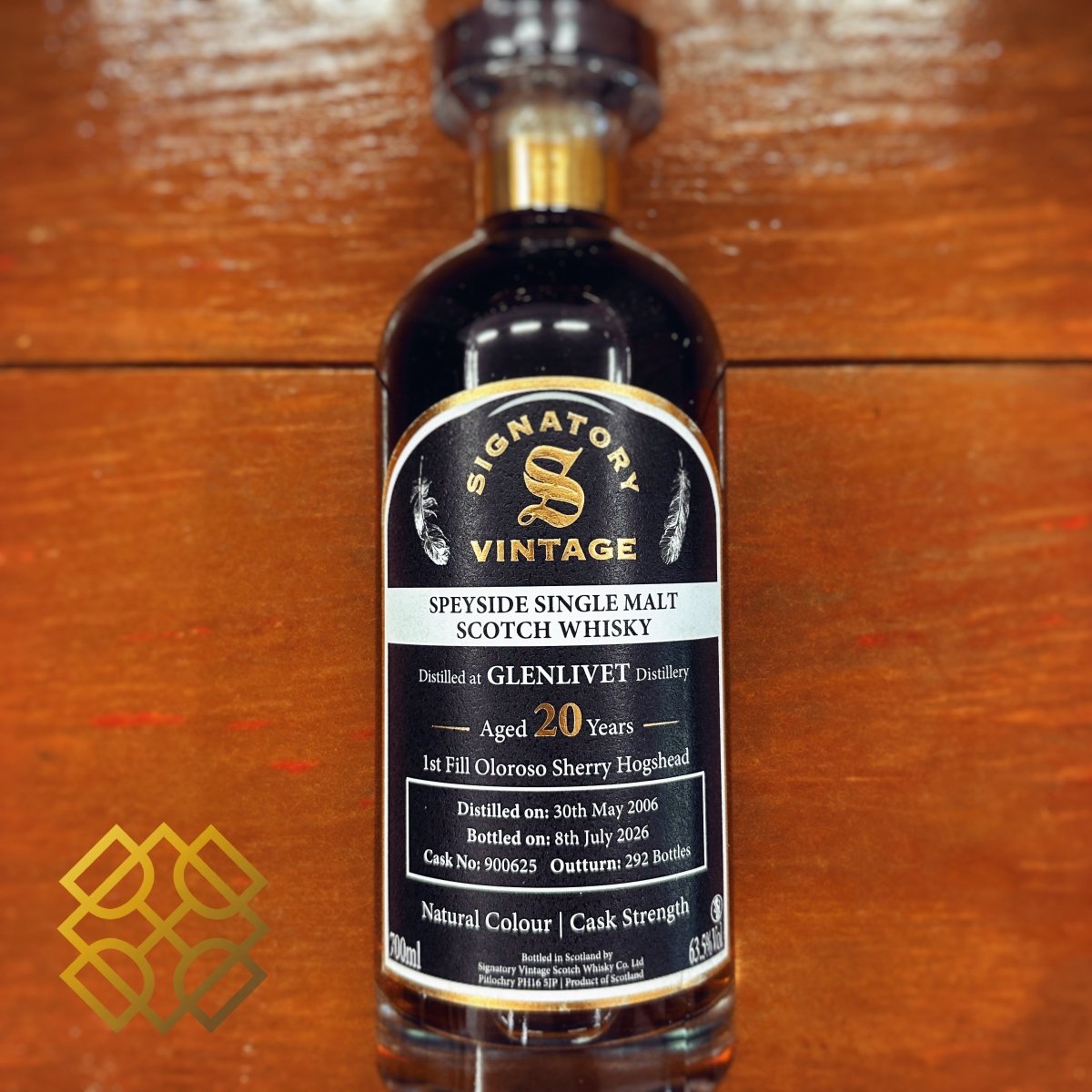 Signatory Vintage Glenlivet 20YO, 2006/2026, Ibisco Decanter, 900625, 63.5% - 蘇格蘭威士忌