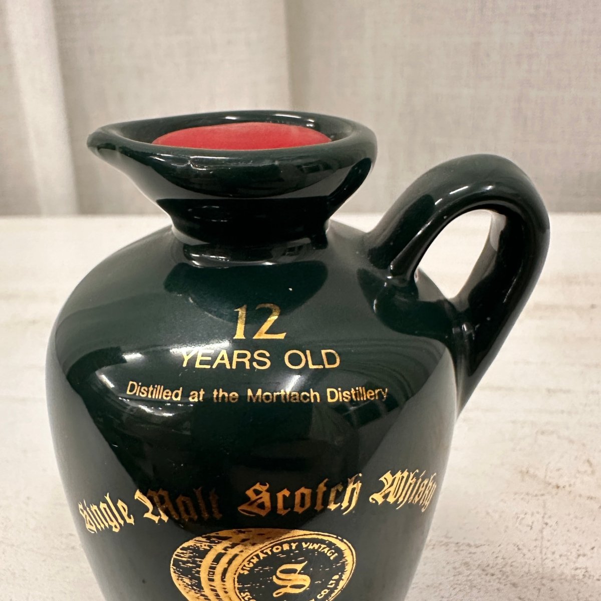 Signatory Vintage Mortlach 12YO, Dark Blue Ceramic Jug, 43%, 50ml - 蘇格蘭威士忌