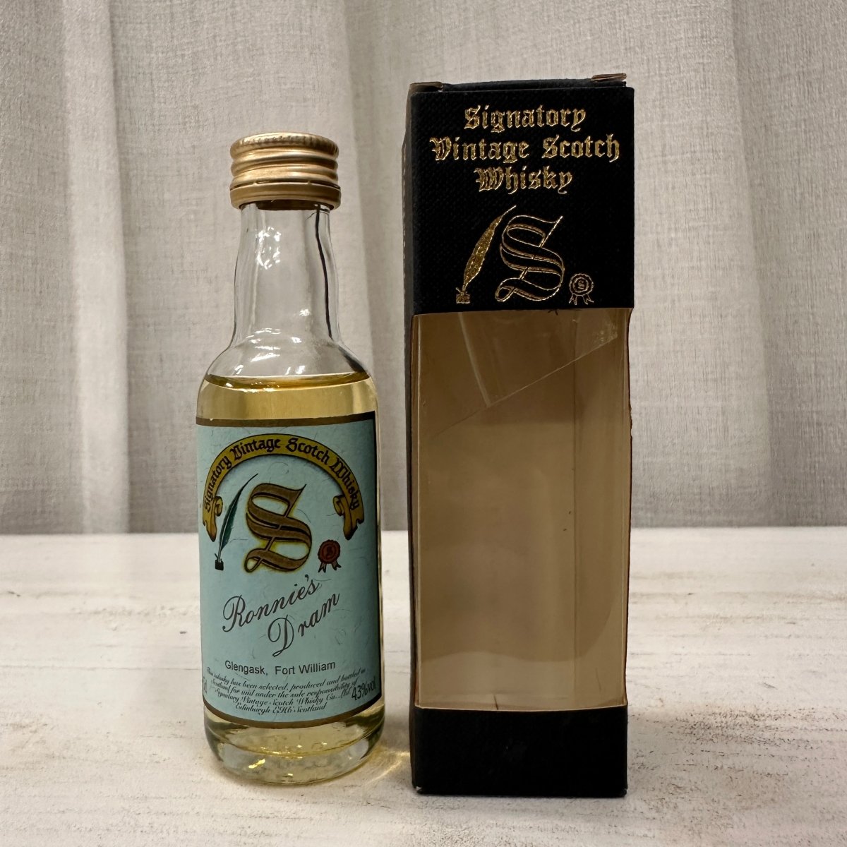 Signatory Vintage Ronnie's Dram, Single Grain Whisky, 43%, 50ml - 蘇格蘭威士忌