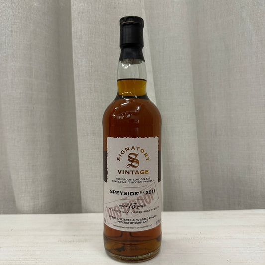 Signatory Vintage Speyside (M) 13YO, 2011/2024, 100 Proof 27, 57.1% - 蘇格蘭威士忌