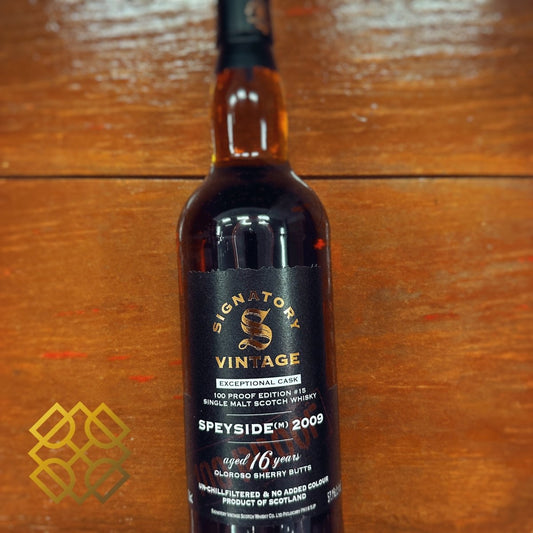 Signatory Vintage Speyside (M) Macallan 16YO, 2009/2025, 100 Proof - Exceptional Cask 15, 57.1% - 蘇格蘭威士忌