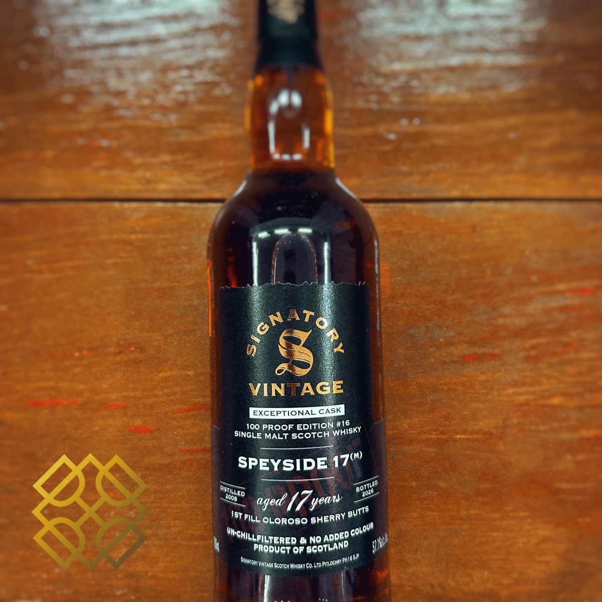 Signatory Vintage Speyside(M) 17YO, 2008/2026, 1st Fill Oloroso Sherry Butts, 100 Proof Exceptional Edition 16, 57.1% (WB87.28) - 蘇格蘭威士忌