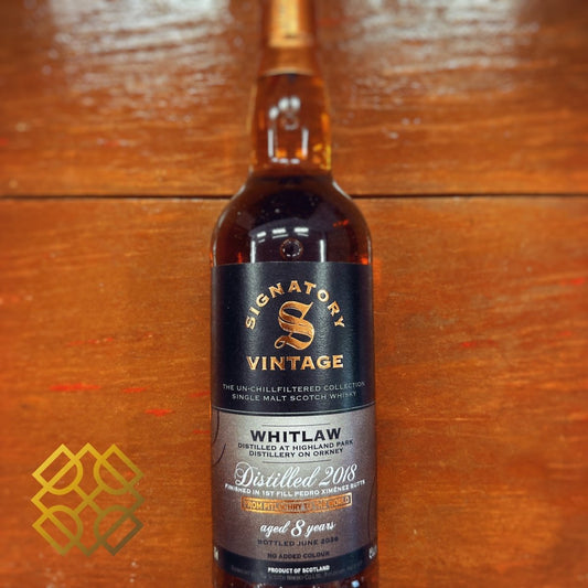 Signatory Vintage Whitlaw (Highland Park) 8YO 2018/2026, 1st fill PX Sherry Butts Finish, 46% - 蘇格蘭威士忌