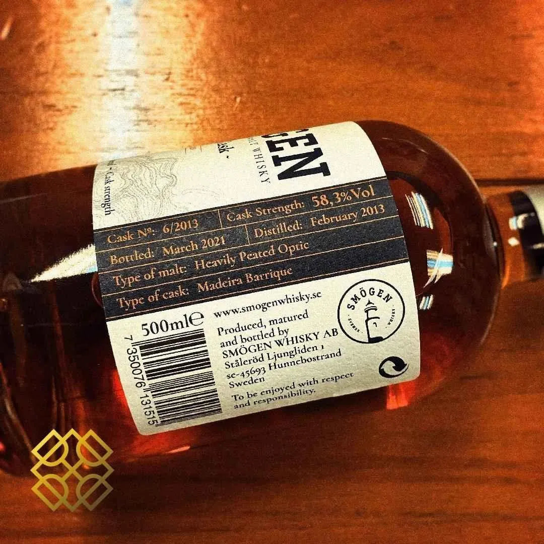 Smögen - 8YO Single Cask, 2013/2021, 58.3%, Heavily Peated - Swedish Whiskies